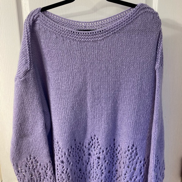SHEIN Sweaters - Lavender Knit Women's Sweater